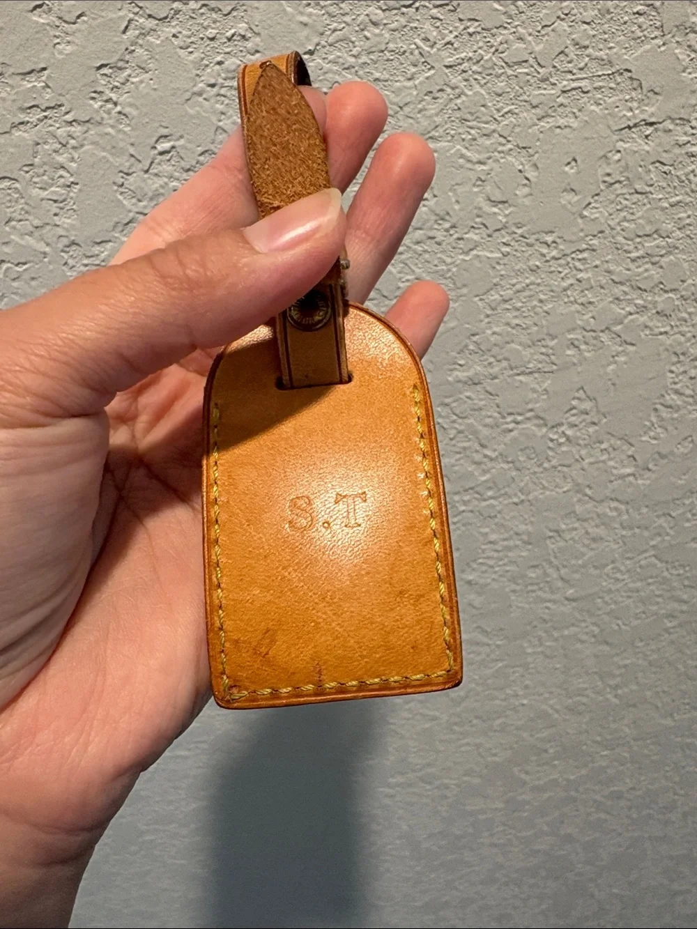 Sold Louis Vuitton Luggage Tag Leather Mini